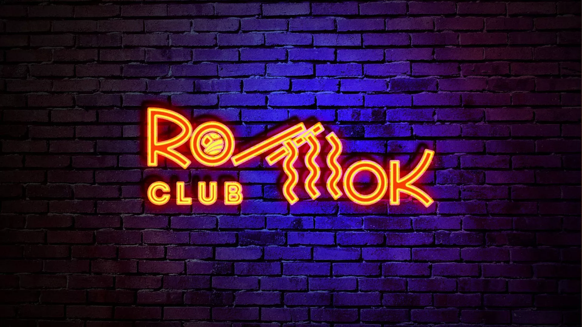 Разработка интерьерной вывески суши-бара «Roll Wok Club» в Волжском