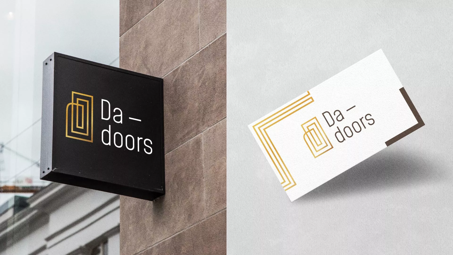 Разработка логотипа для компании «DA-DOORS» в Волжском